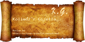Kolimár Gizella névjegykártya