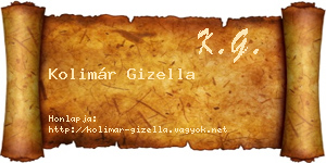 Kolimár Gizella névjegykártya